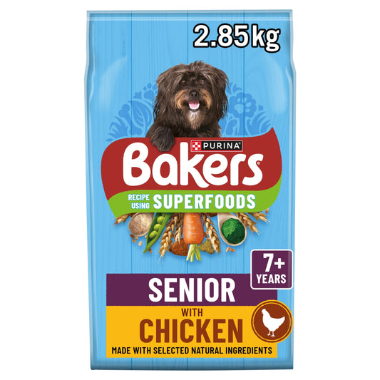 BAKERS Senior Chicken with Vegetables Dry Dog Food 2.85kg — image 1