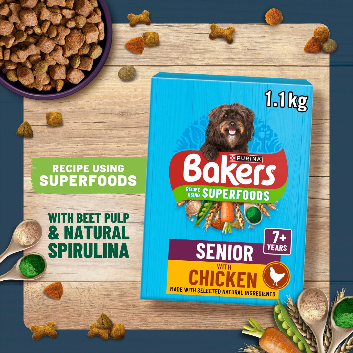 BAKERS Senior Chicken with Vegetables Dry Dog Food 2.85kg — image 3