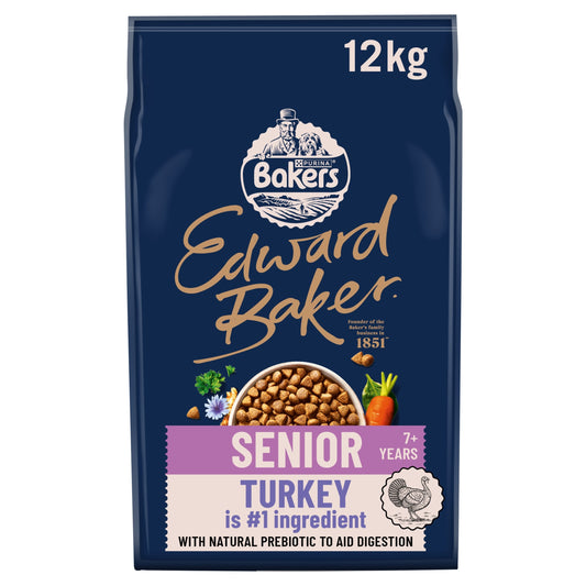 BAKERS Senior Dog Edward Baker Turkey 12kg — image 1