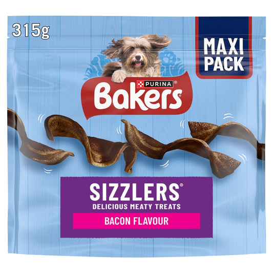 BAKERS Sizzlers Bacon and Cheese Dog Treats 315g — image 1
