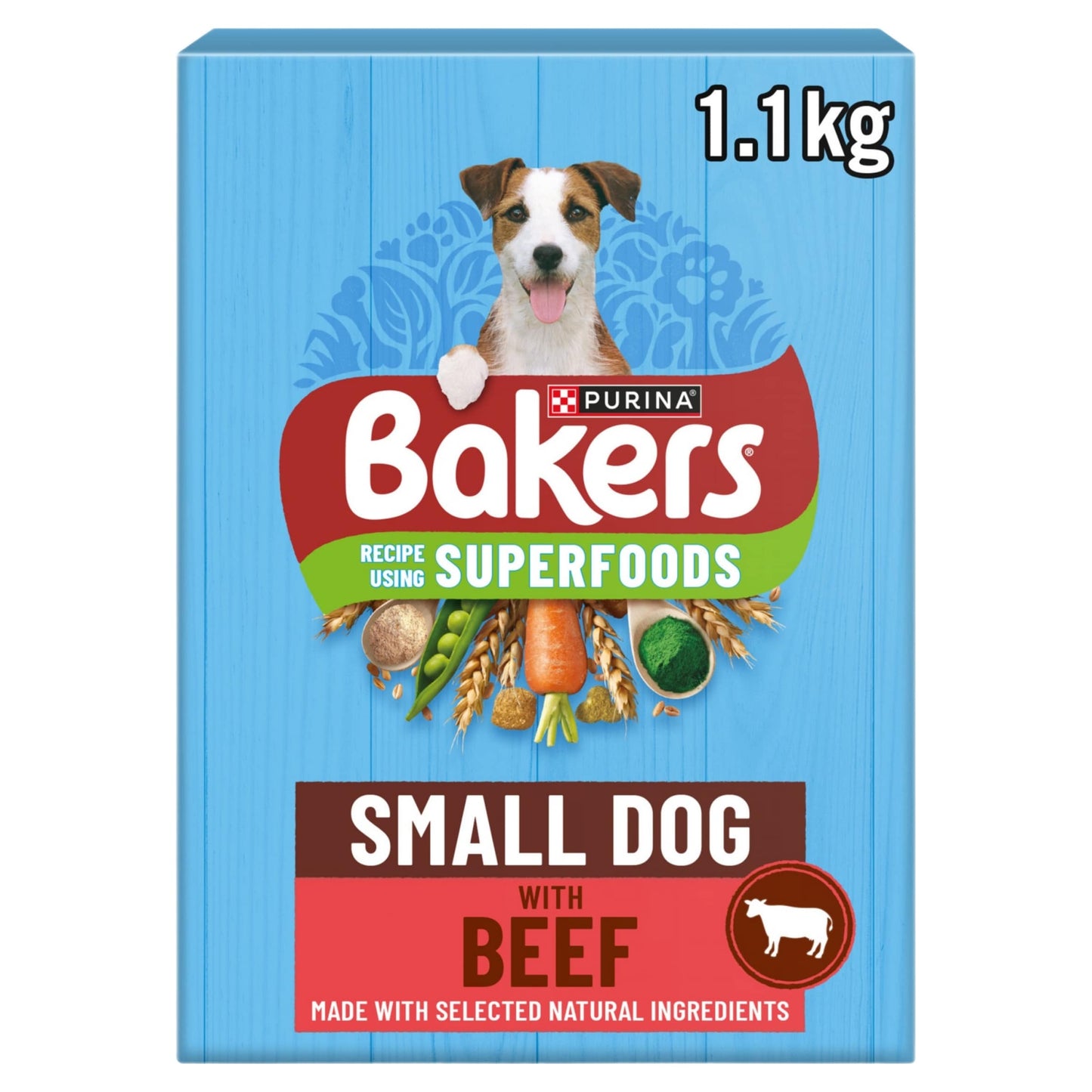 BAKERS Small Dog Beef Dry Dog Food 1.1kg — image 1