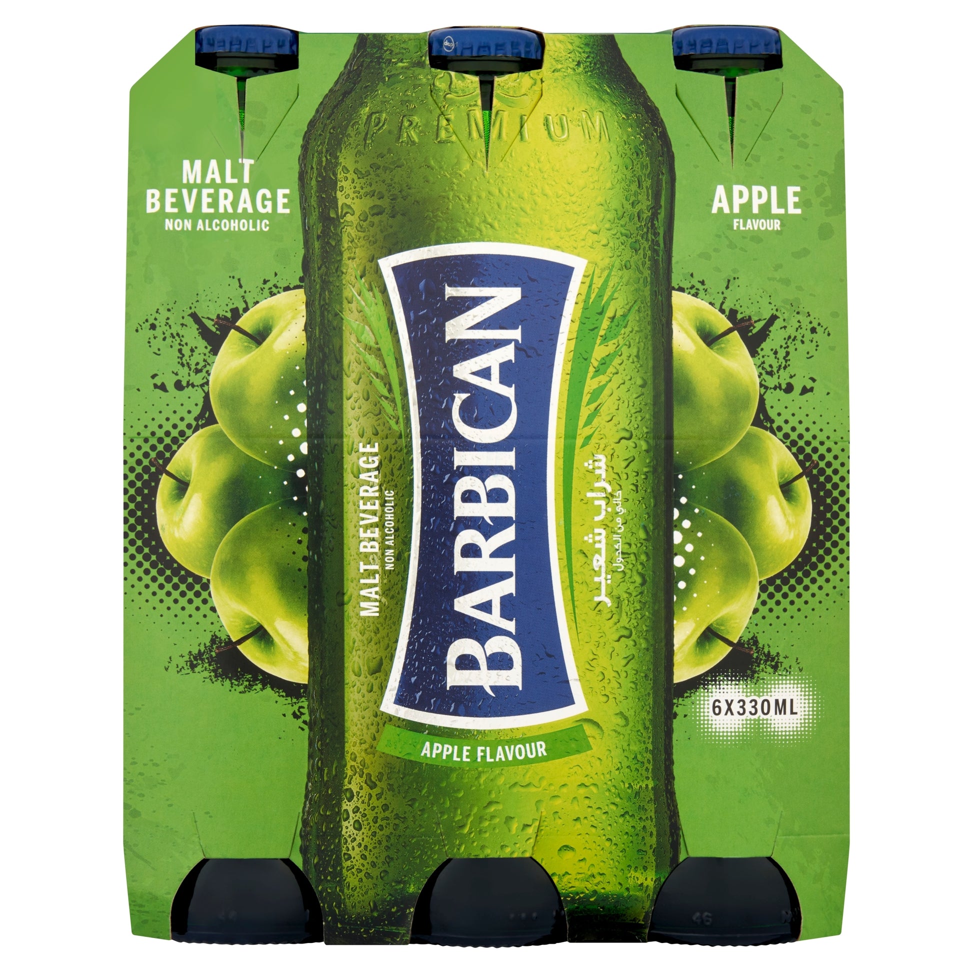 BARBICAN MALT BEVERAGE NON ALC APPLE 6 X 330ML — image 1