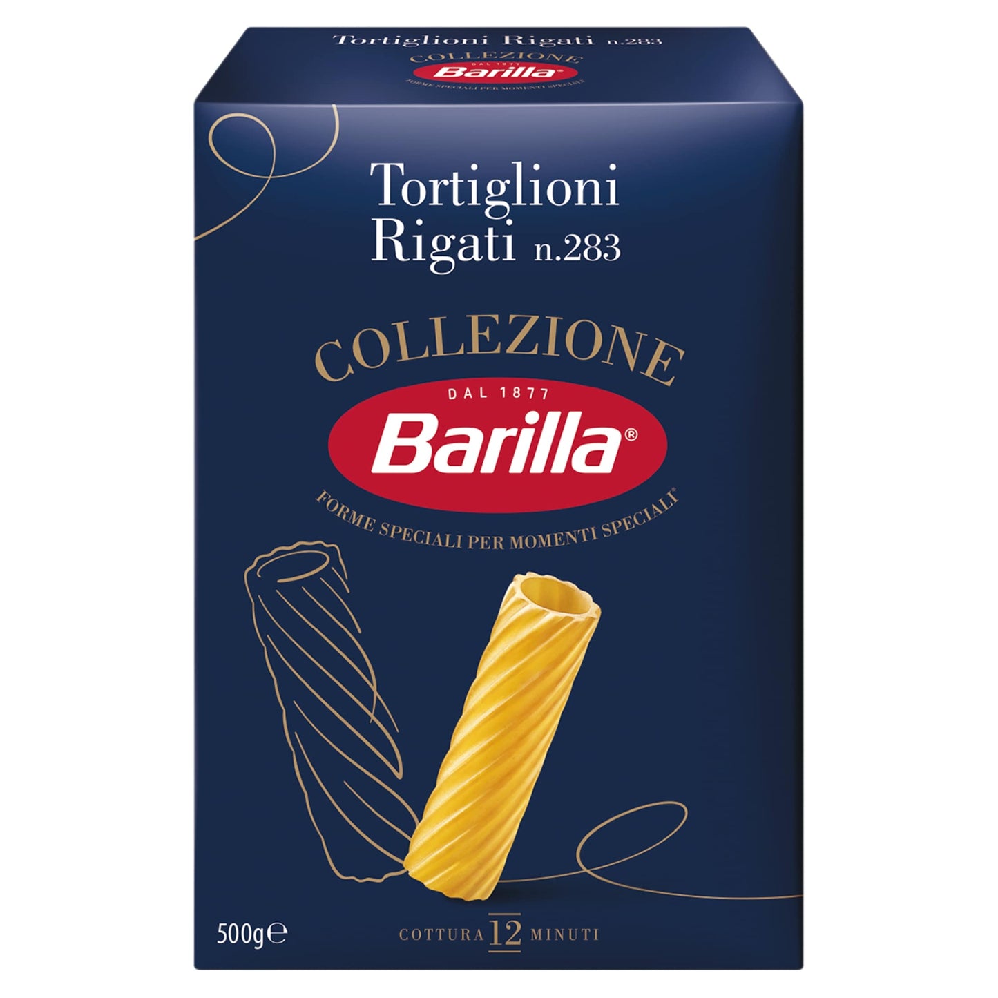 Barilla Tortiglioni Pasta 500g — image 1