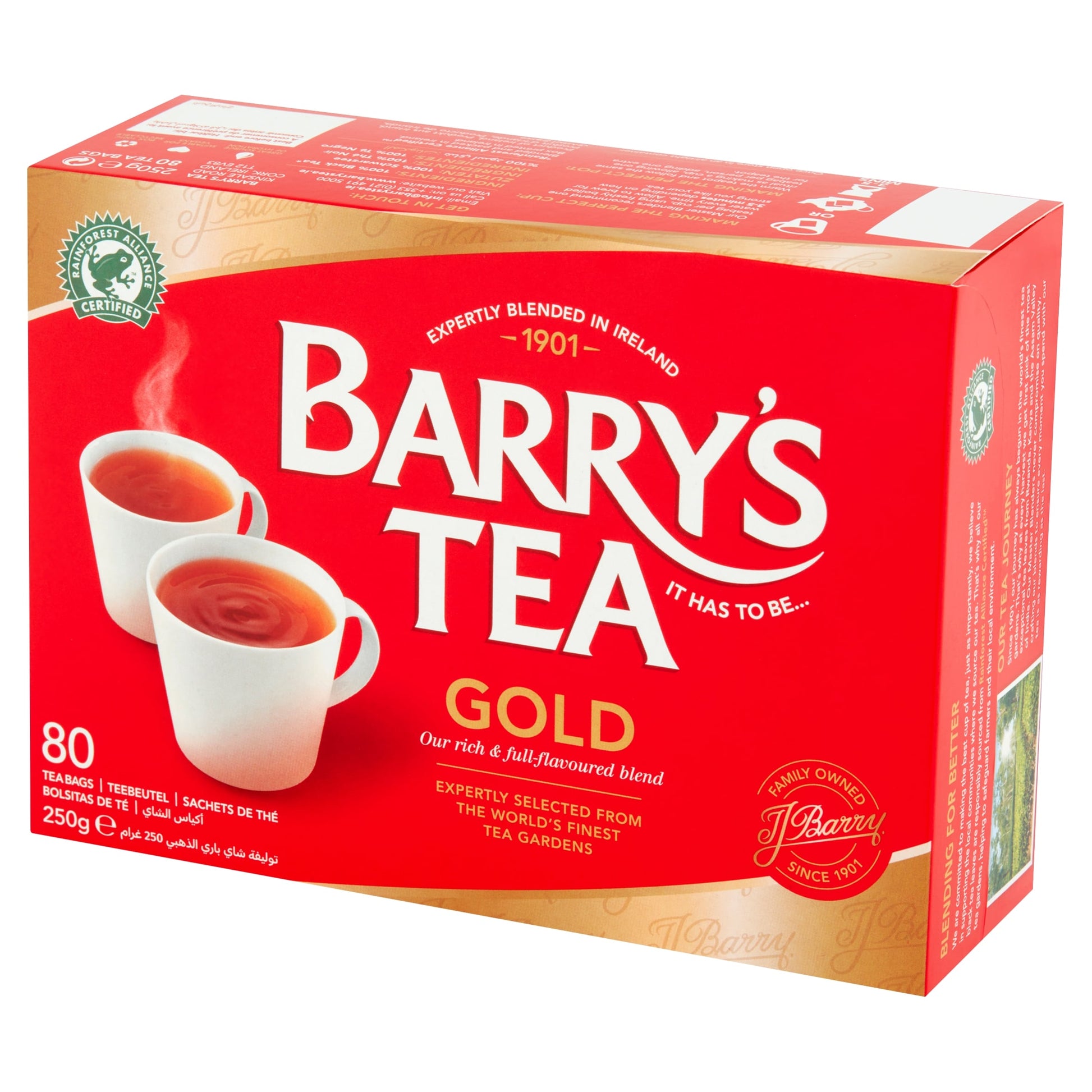 Barry's Tea Gold Blend 80 Tea Bags 250G — image 1