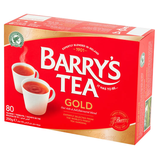Barry's Tea Gold Blend 80 Tea Bags 250G — image 1