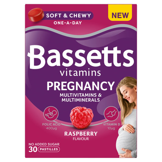 Bassetts Pregnancy Multivitamin Multiminerals Pastilles Raspberry x 30 — image 1
