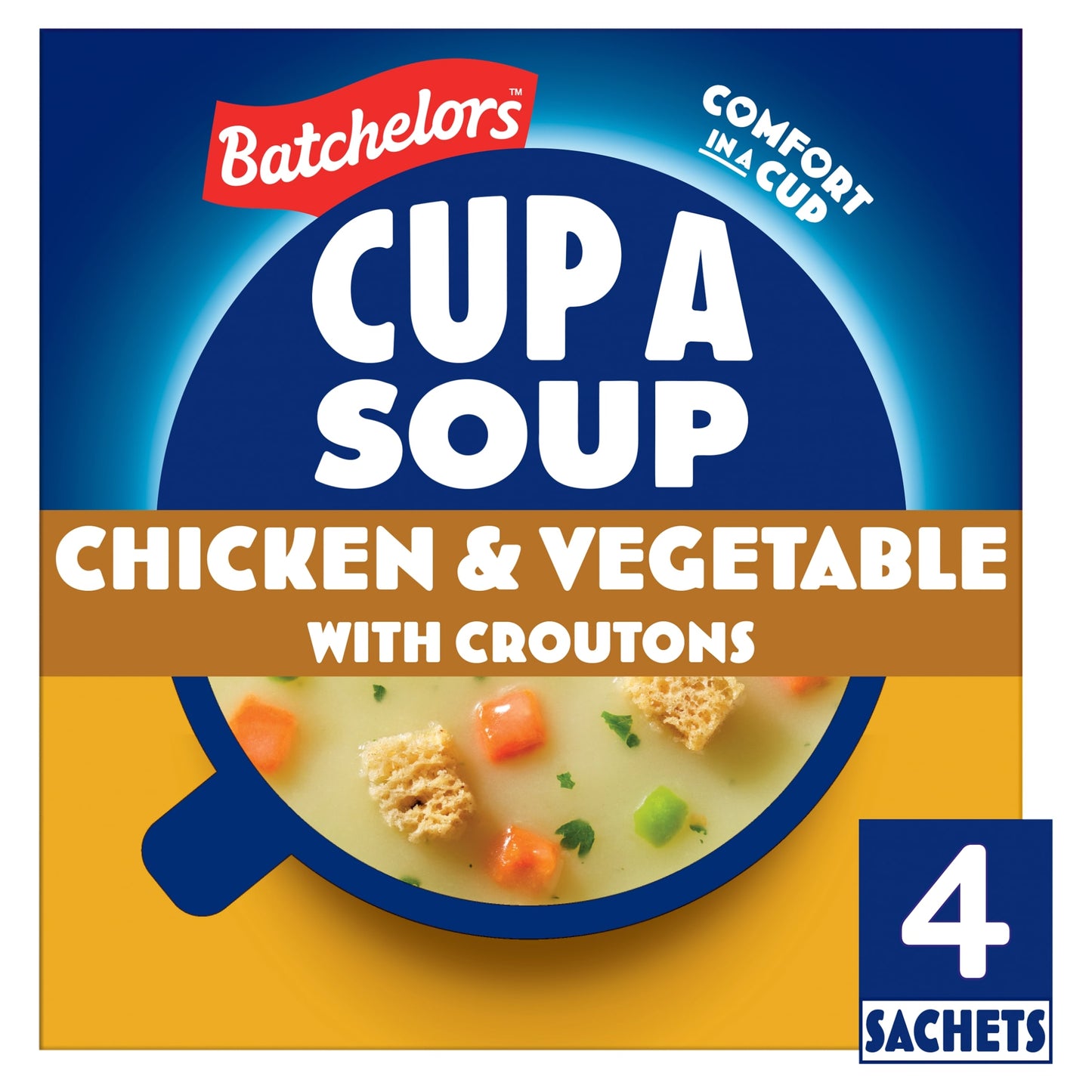 Batchelors Cup A Soup Chicken & Vegetable Croutons 4 Pack 110G — image 1