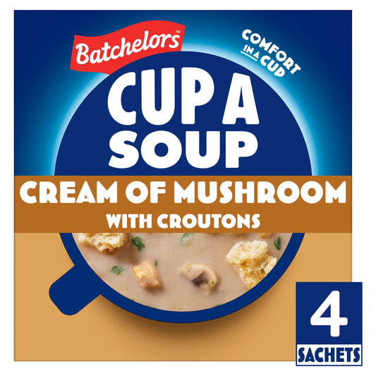 Batchelors Cup A Soup Cream Of Mushroom Croutons 4 Pack 99G — image 1