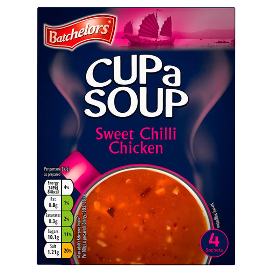 Batchelors Cup a Soup Sweet Chilli Chicken 4 pack 92g — image 1