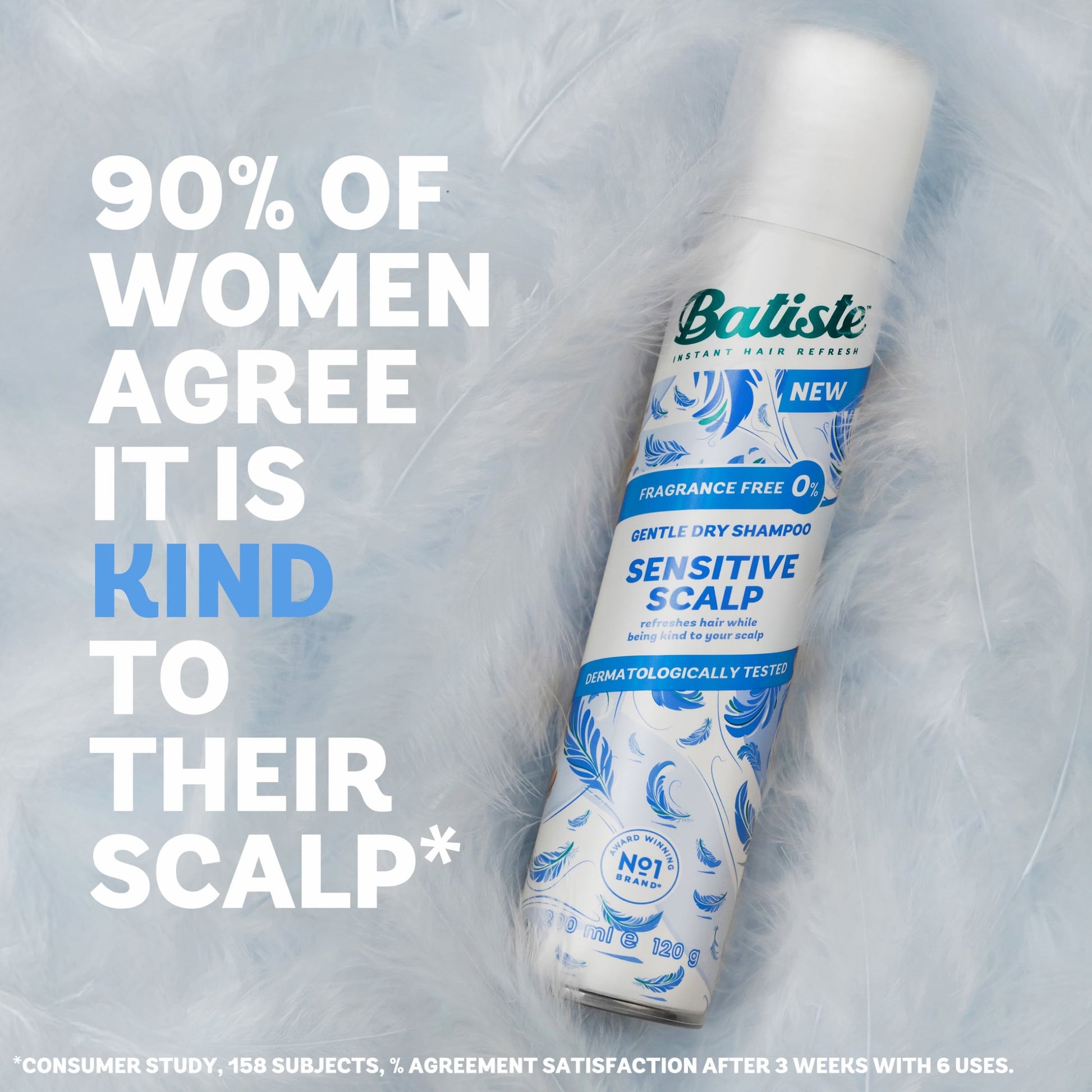 Batiste Sensitive Scalp Fragrance Free Dry Shampoo 200ml — image 3