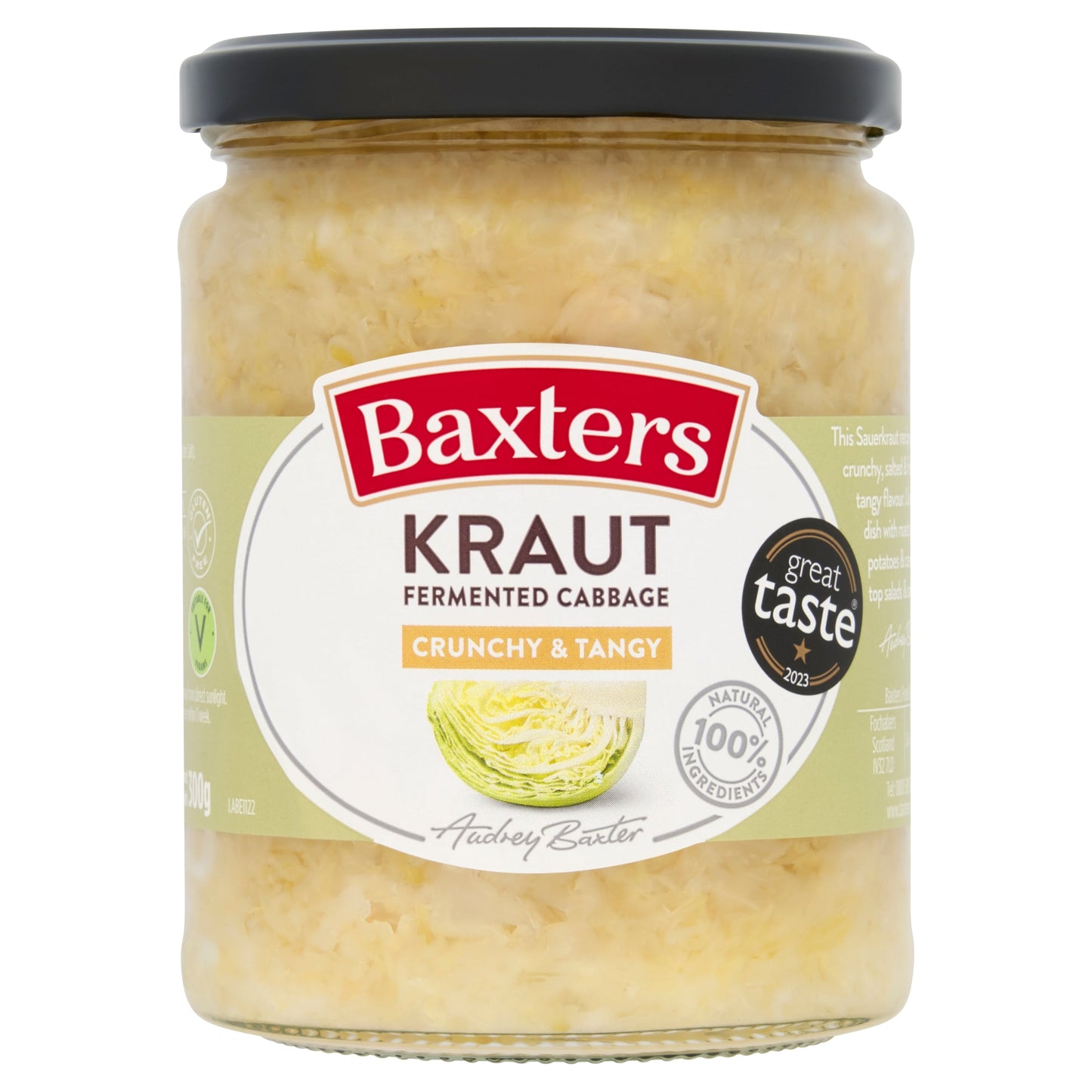 Baxters Kraut Fermented Cabbage 480g — image 1