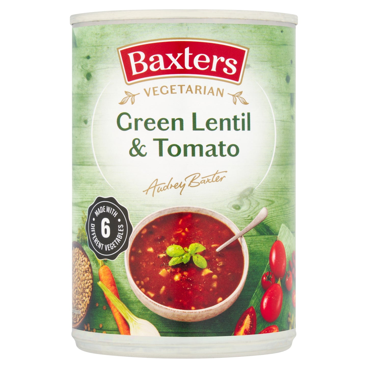 Baxters Vegetarian Green Lentil And Tomato Soup 400G — image 1