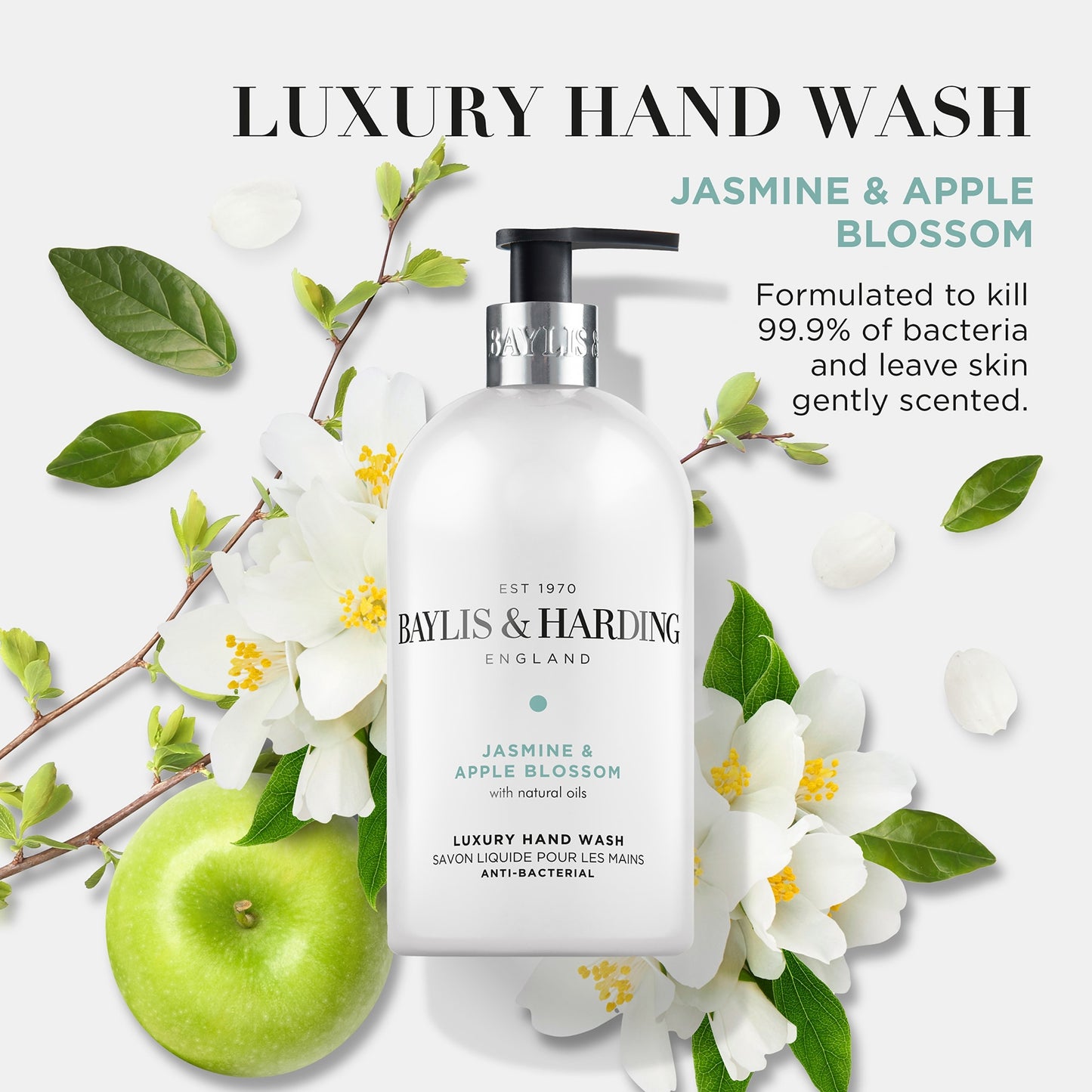 Baylis & Harding Antibacterial Jasmine Hand Wash 500Ml — image 3