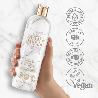 Baylis & Harding Elements Luxury Body Wash - White Tea & Neroli 500ml — image 2