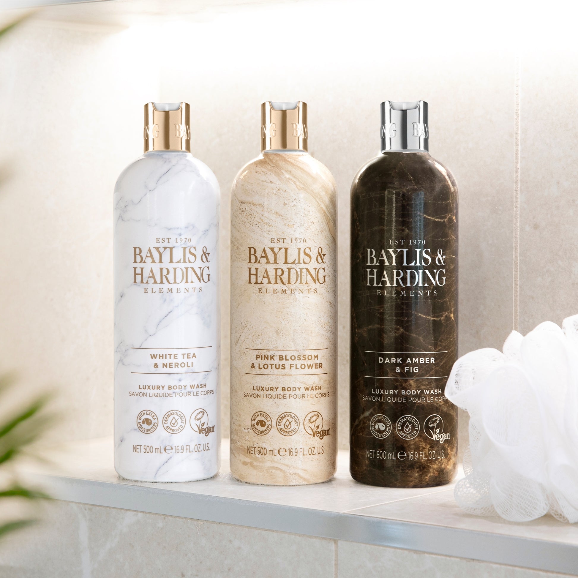 Baylis & Harding Elements Luxury Body Wash - White Tea & Neroli 500ml — image 5