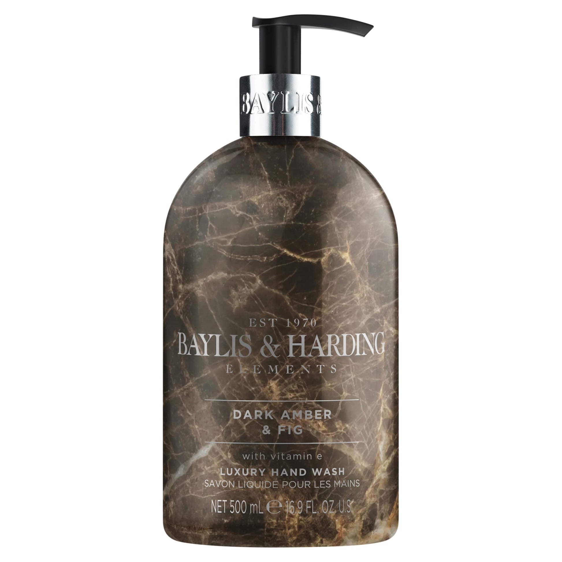 Baylis & Harding Elements Luxury Hand Wash - Dark Amber & Fig 500ml — image 1