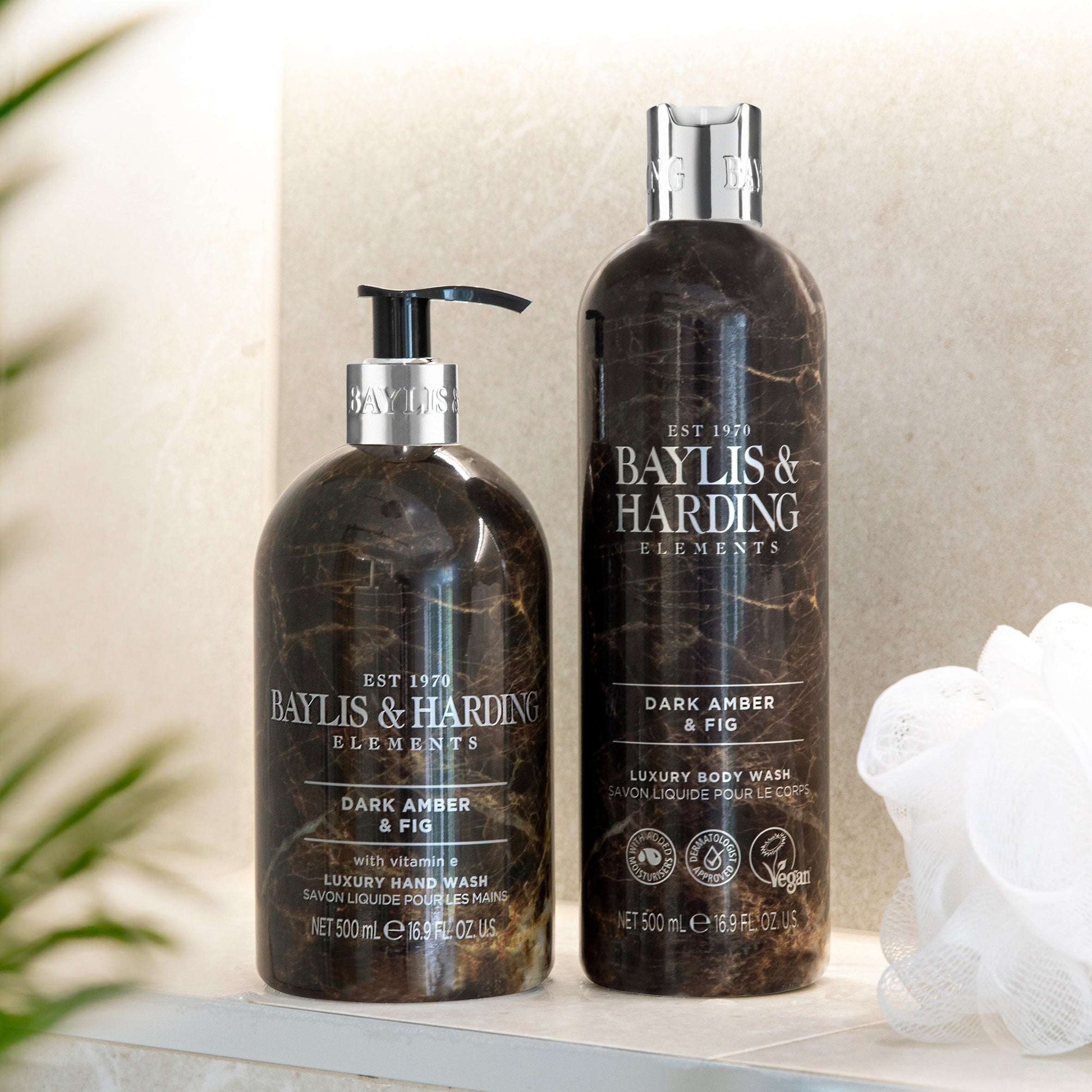 Baylis & Harding Elements Luxury Hand Wash - Dark Amber & Fig 500ml — image 4