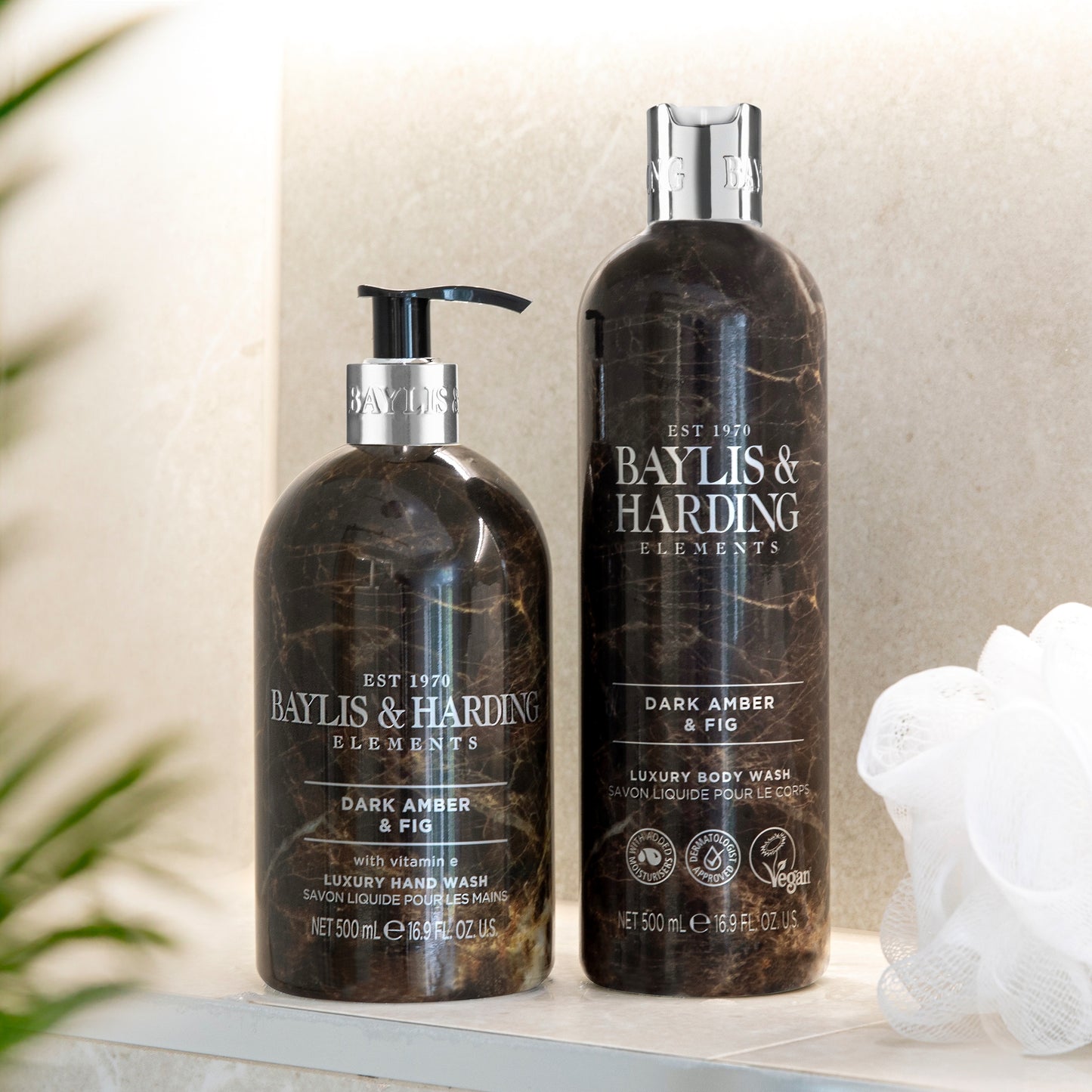 Baylis & Harding Elements Luxury Hand Wash - Dark Amber & Fig 500ml — image 4