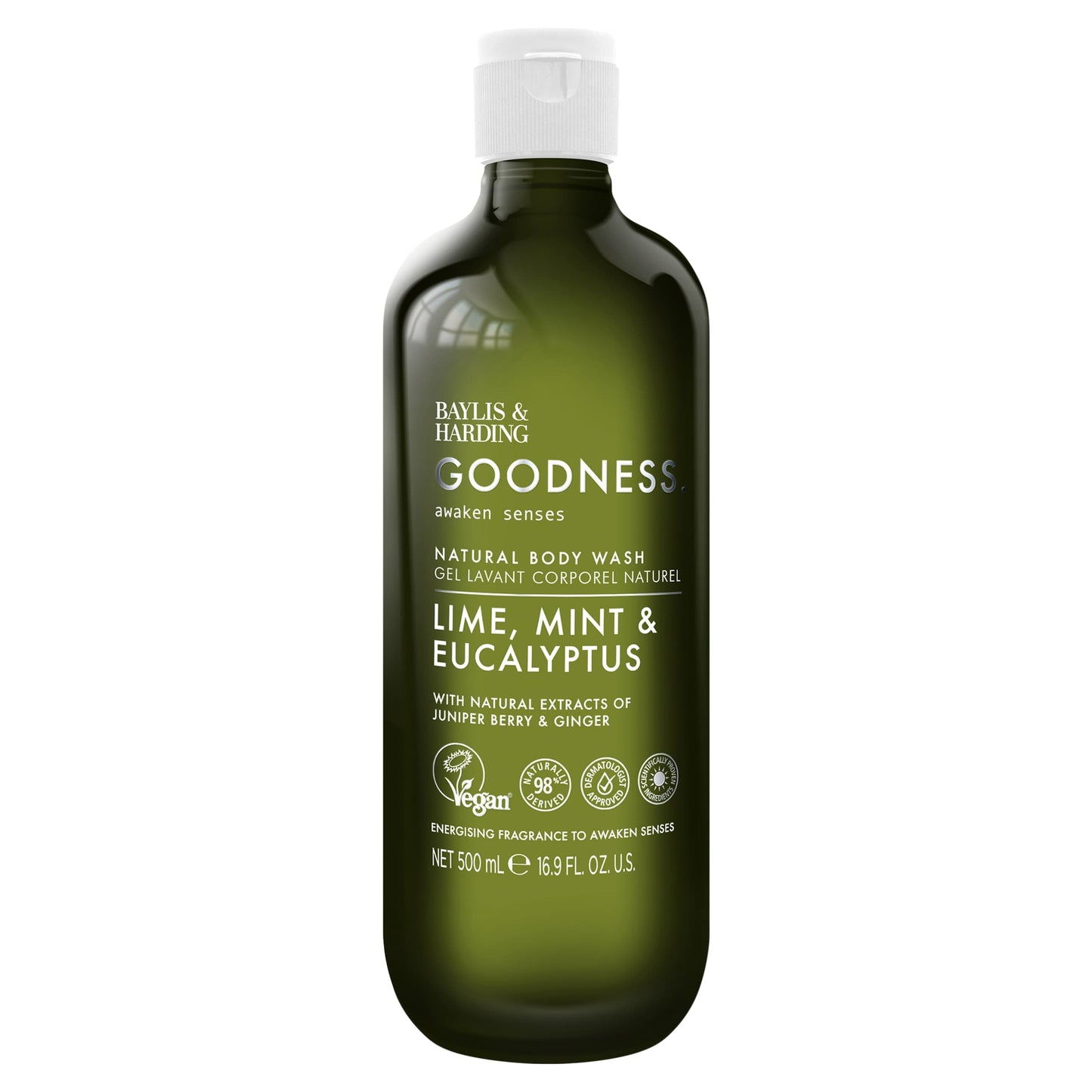 Baylis & Harding Goodness Awaken Lime, Mint & Eucalyptus Body Wash 500ml — image 1