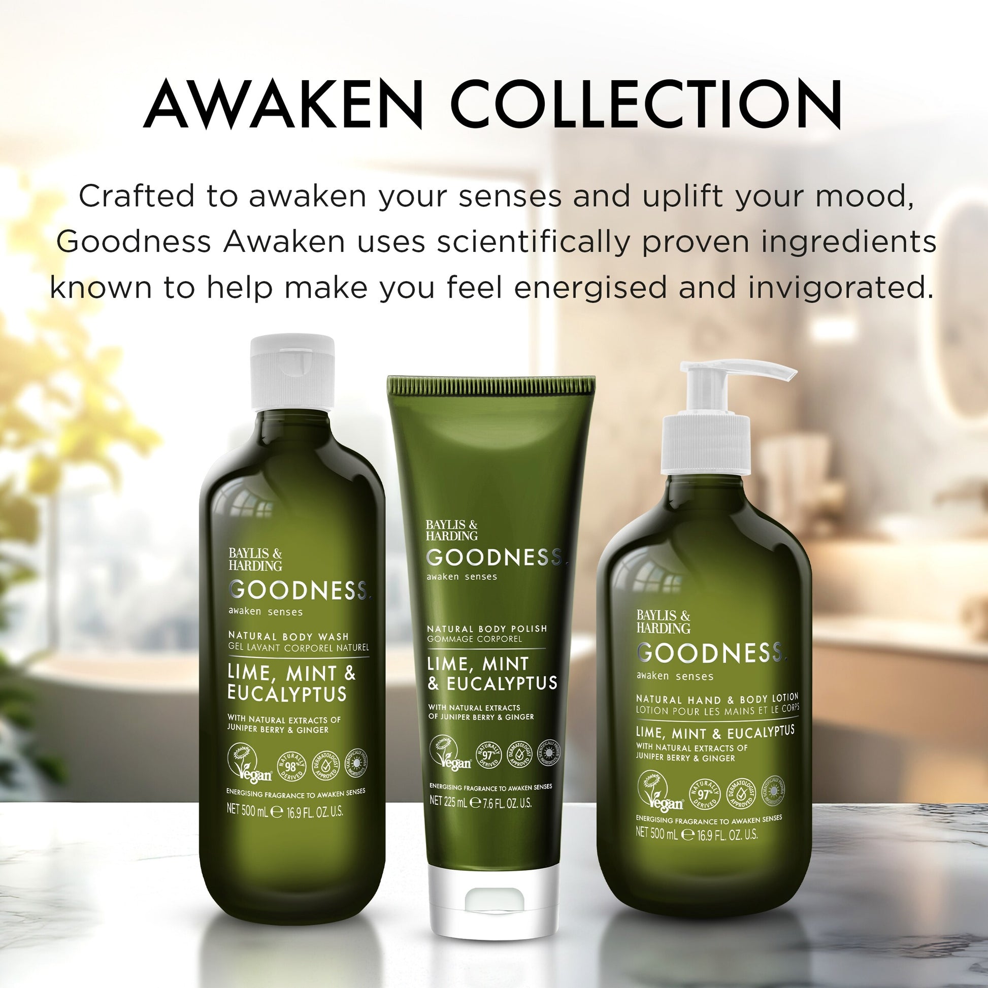 Baylis & Harding Goodness Awaken Lime, Mint & Eucalyptus Hand & Body Lotion 500ml — image 3