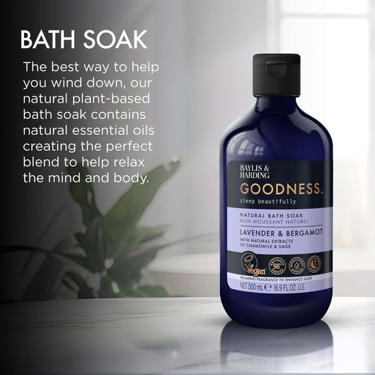 Baylis & Harding Goodness Natural Bath Soak - Lavender & Bergamot 500ml — image 2