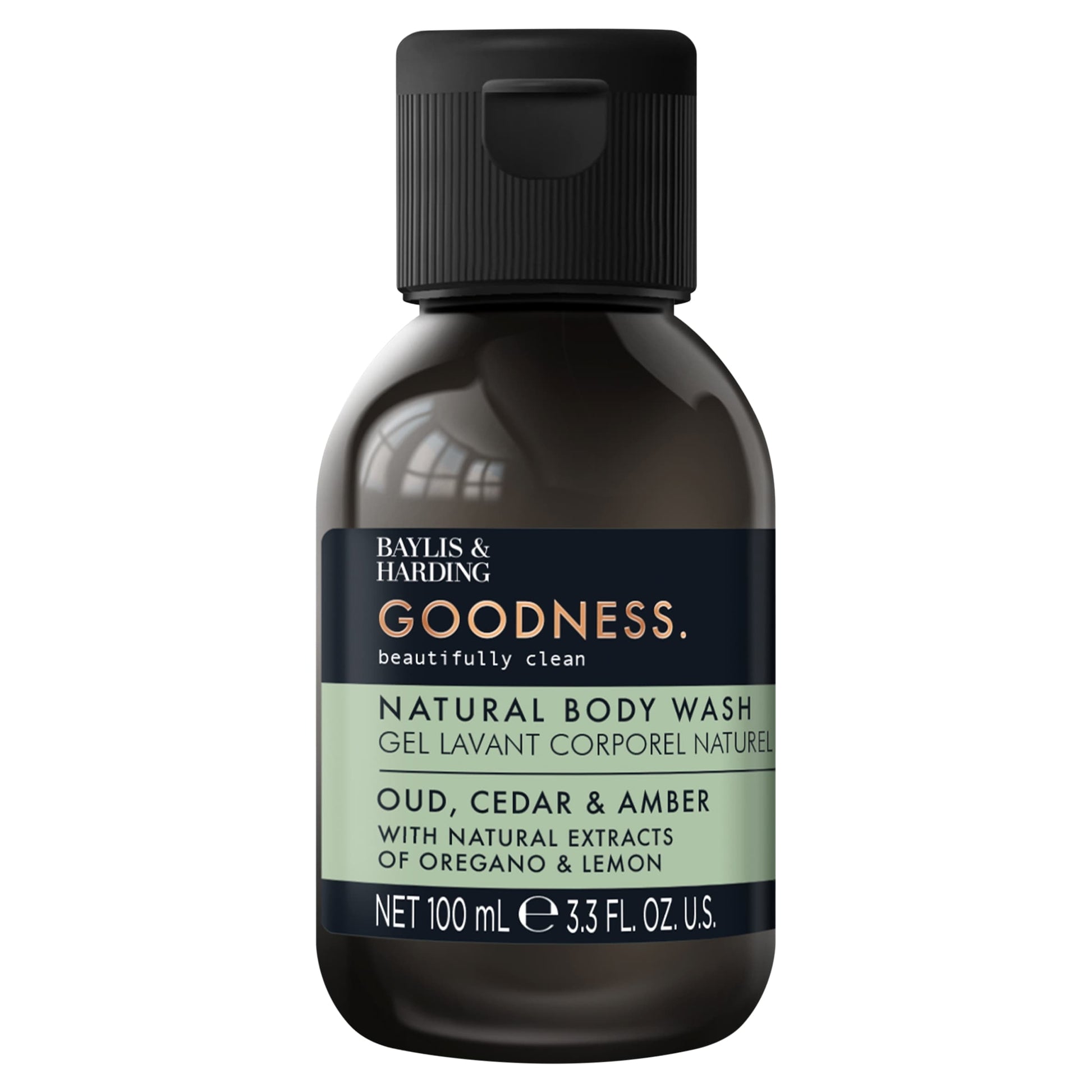 Baylis & Harding Goodness Oud, Cedar & Amber 100ml Body Wash — image 1