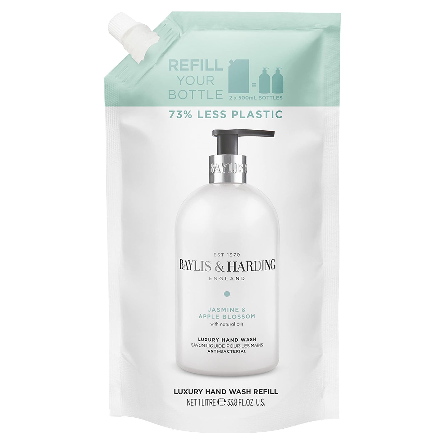 Baylis & Harding Jasmine & Apple Blossom Handwash Refill 1 Litre — image 1