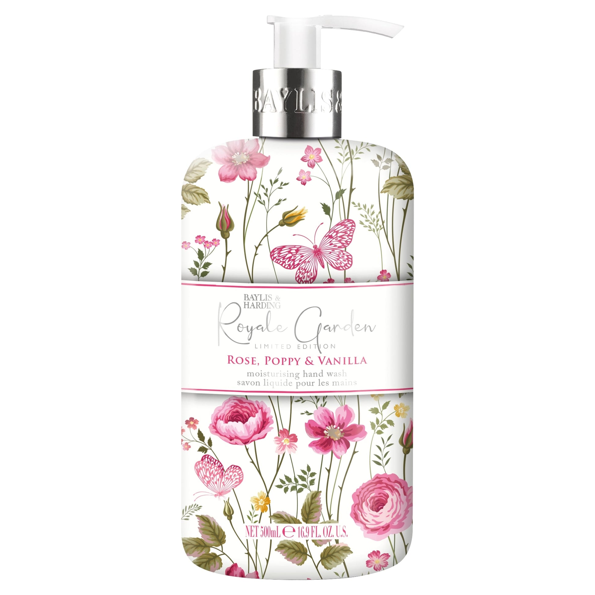 Baylis & Harding Royale Garden Rose Poppy & Vanilla Hand Wash 500ml — image 1