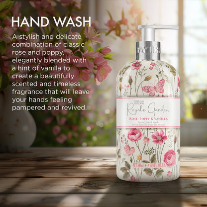 Baylis & Harding Royale Garden Rose Poppy & Vanilla Hand Wash 500ml — image 3