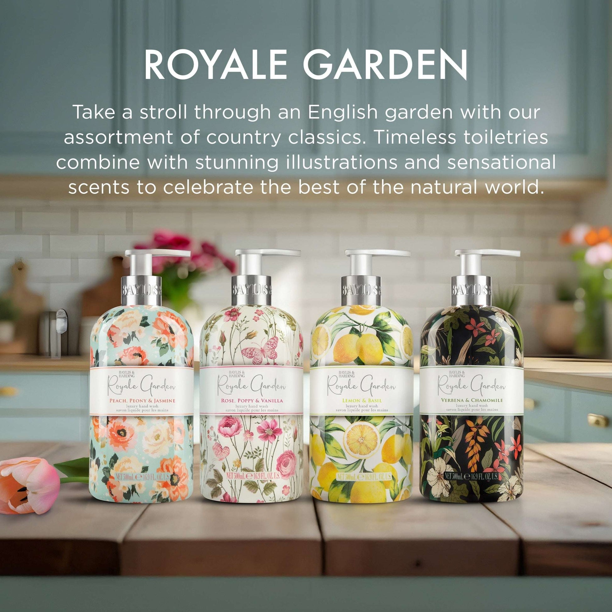 Baylis & Harding Royale Garden Verbena & Chamomile Hand Wash 500ml — image 4