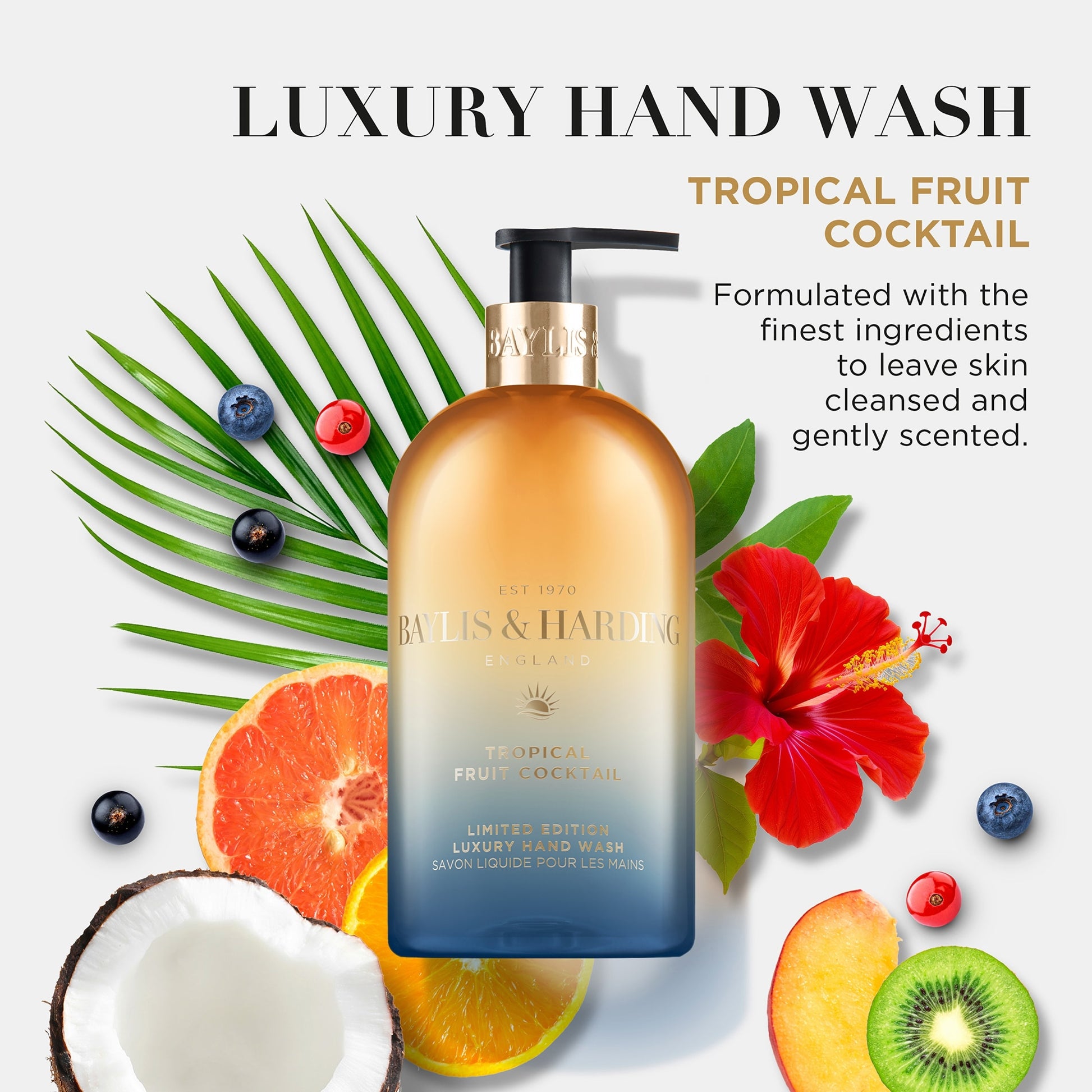 Baylis & Harding Signature Tropical Fruit Cocktail Hand Wash 500ml — image 2
