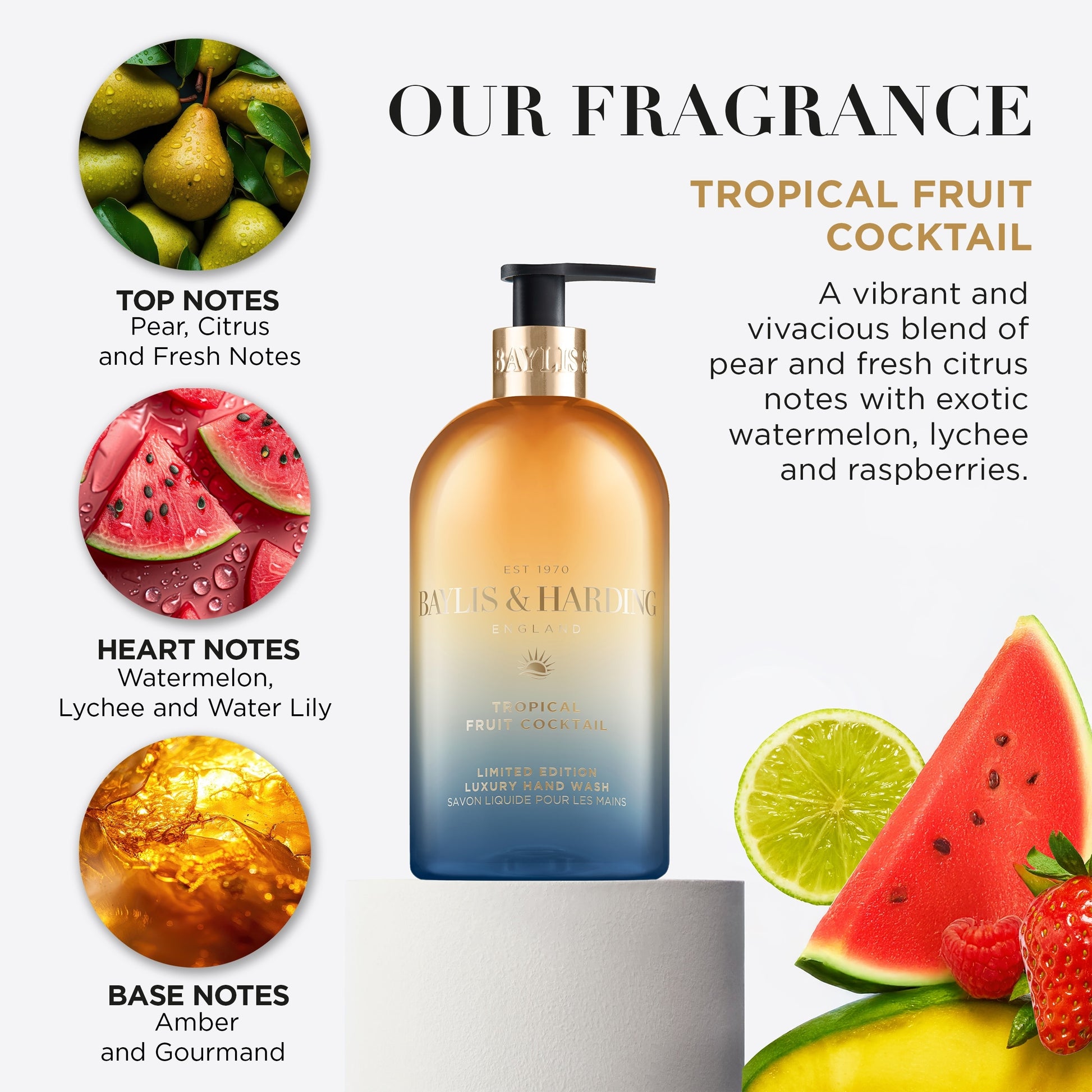 Baylis & Harding Signature Tropical Fruit Cocktail Hand Wash 500ml — image 3