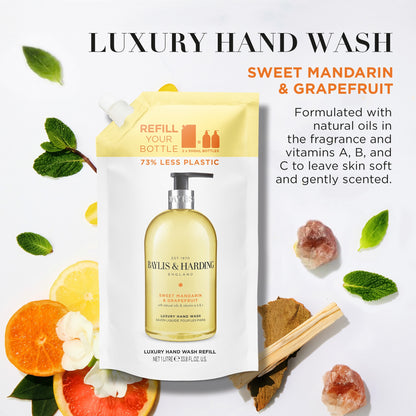 Baylis & Harding Sweet Mandarin & Grapefruit Hand Wash Refill 1 Litre — image 3