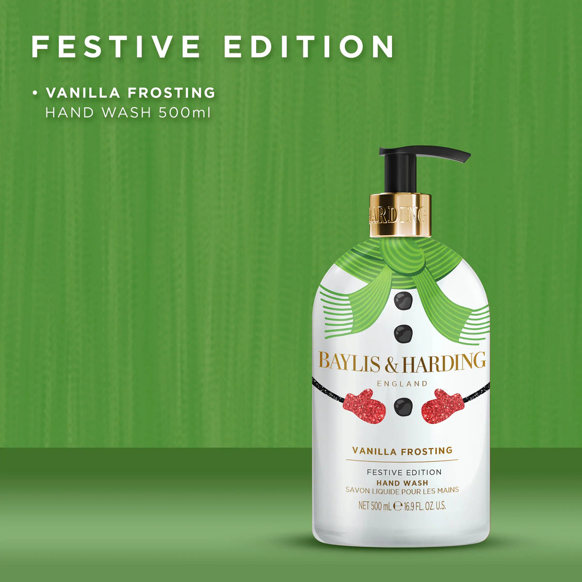 Baylis & Harding VANILLA FROSTING FESTIVE EDITION Hand Washes 500ml — image 4