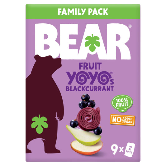Bear Blackcurrant Fruit Rolls YoYos 9 x 20g — image 1