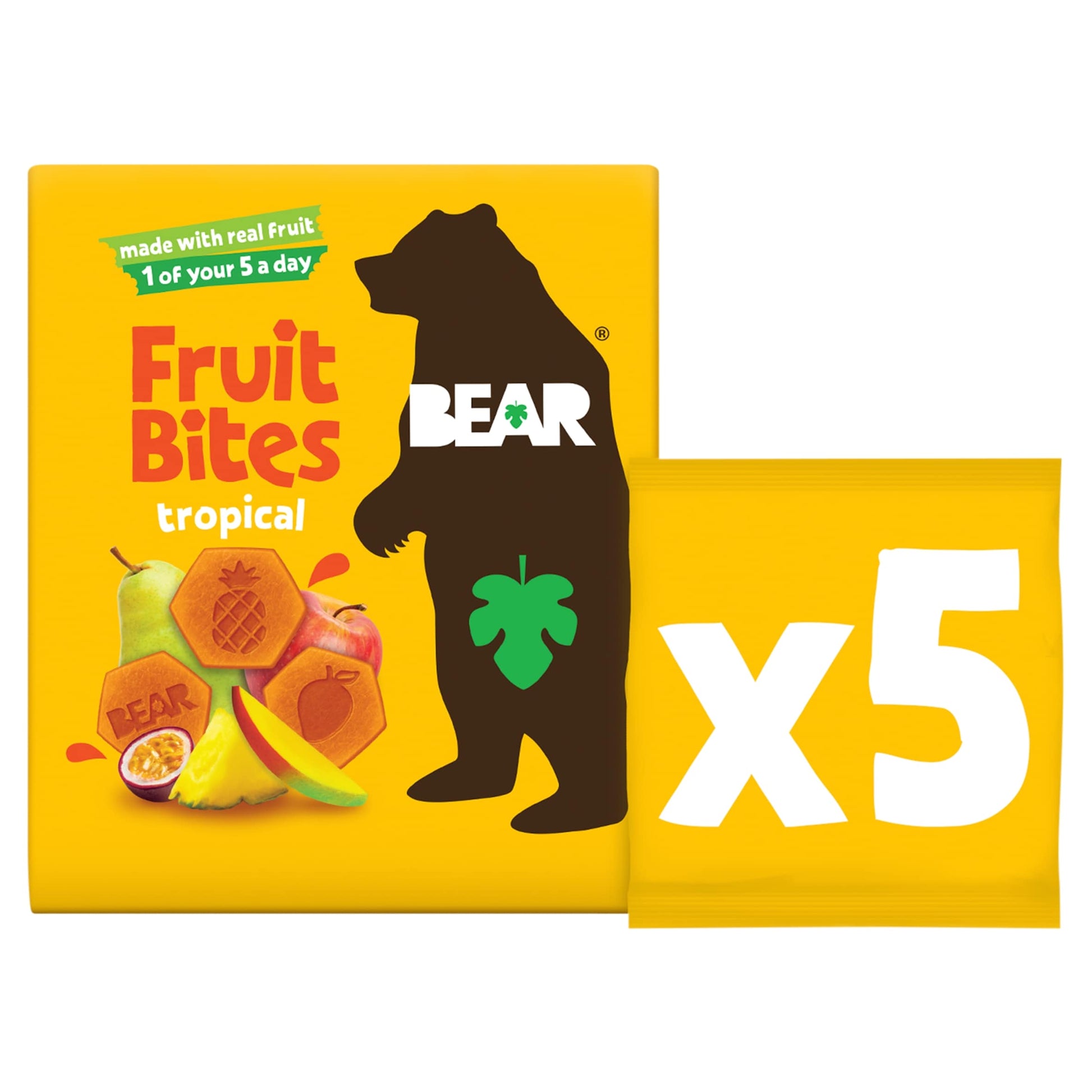 BEAR Fruit Bites Tropical 5x20G — image 1