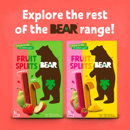 BEAR Fruit Splits Pineapple & Raspberry Multipack 5x20g — image 3