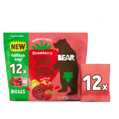 BEAR Fruit Yoyos Strawberry Sharing Box 12 x 10g — image 1