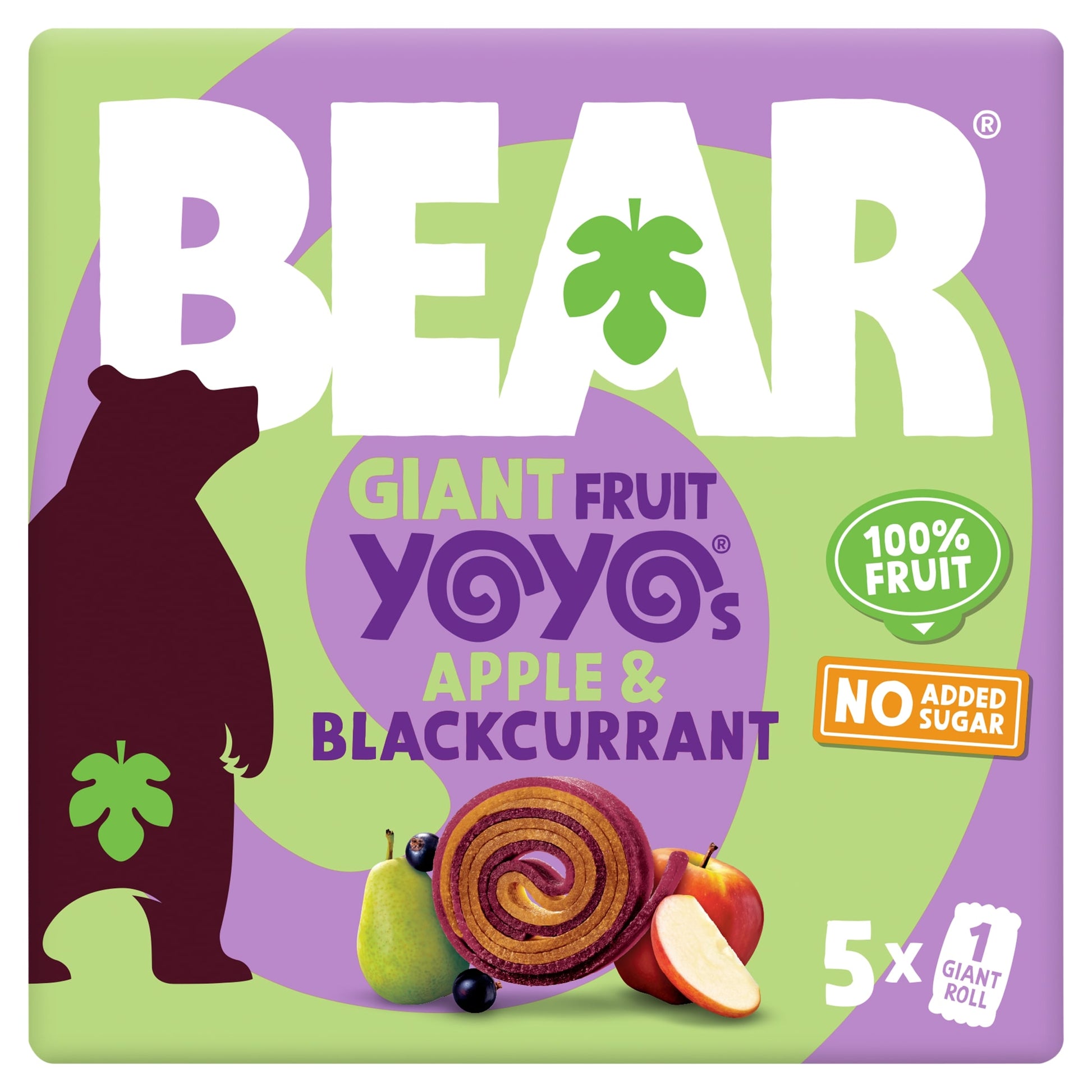 Bear Giant Yoyo - Apple & Blackcurrant 5 x 20g — image 1
