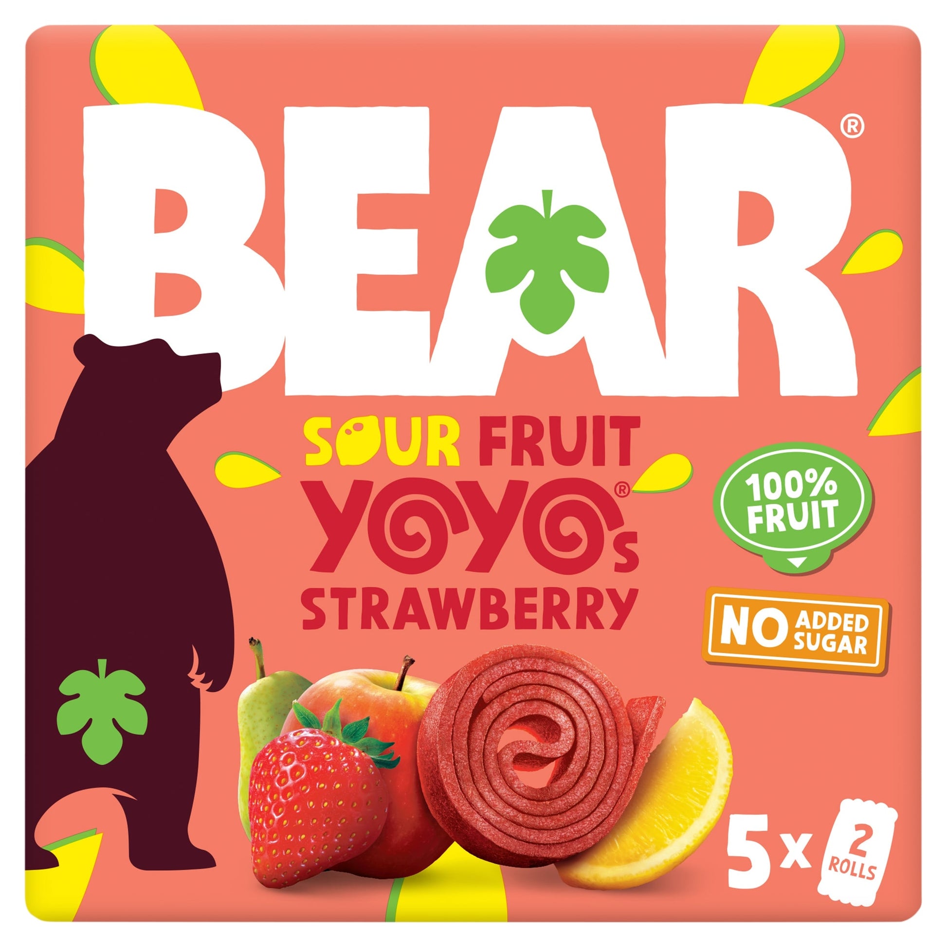 Bear Yoyo Sours Strawberry & Apple 5X20g — image 1