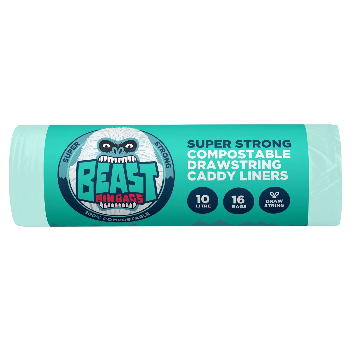Beast Drawstring 10L Compostable Caddy Liners 16S — image 1