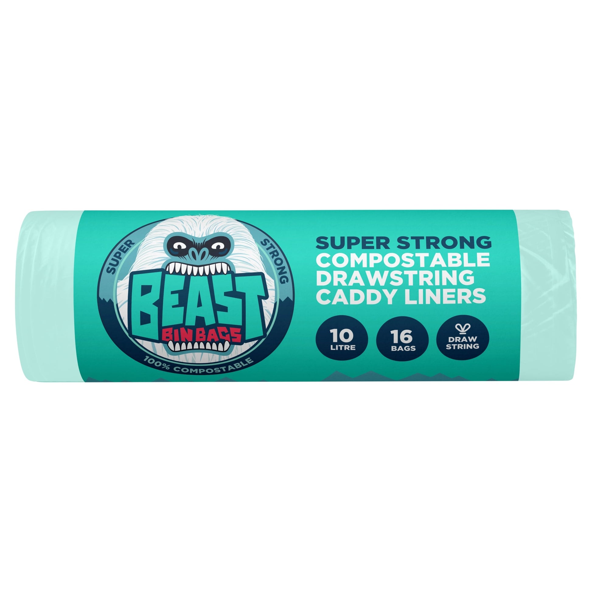Beast Drawstring 10L Compostable Caddy Liners 16S — image 1
