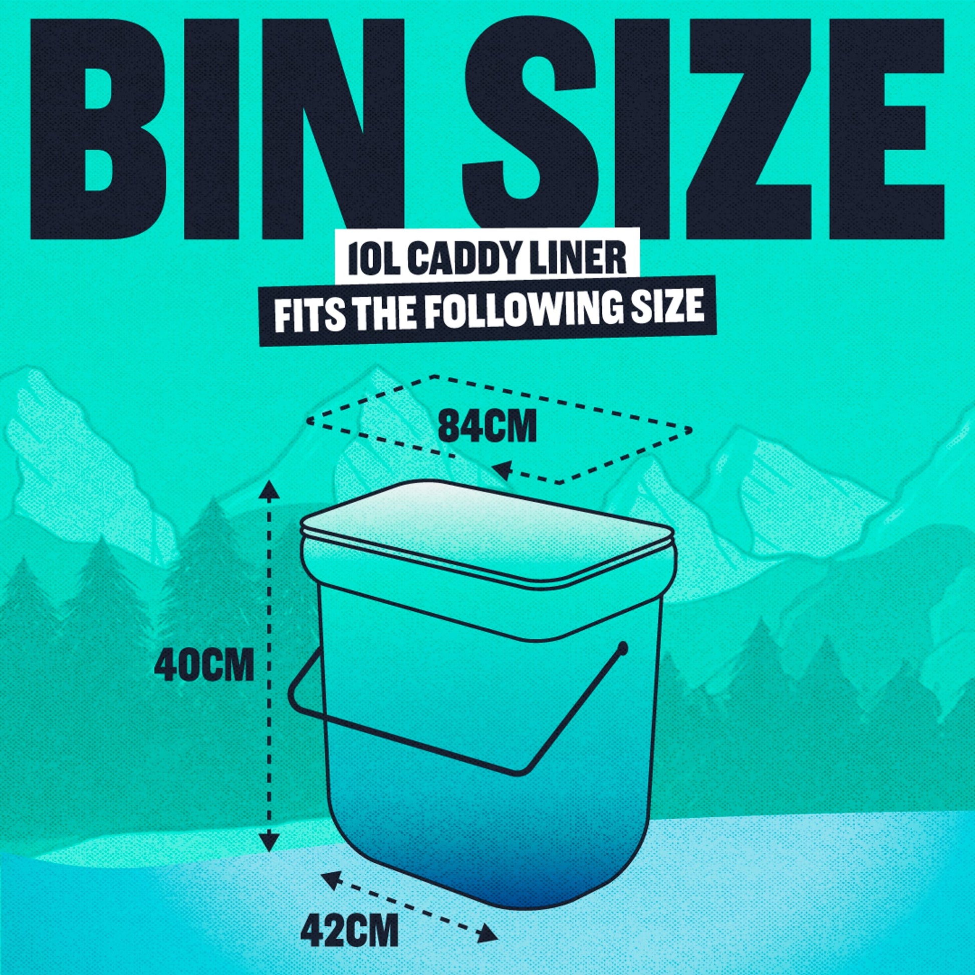 Beast Drawstring 10L Compostable Caddy Liners 16S — image 3