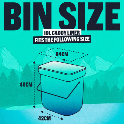 Beast Drawstring 10L Compostable Caddy Liners 16S — image 3
