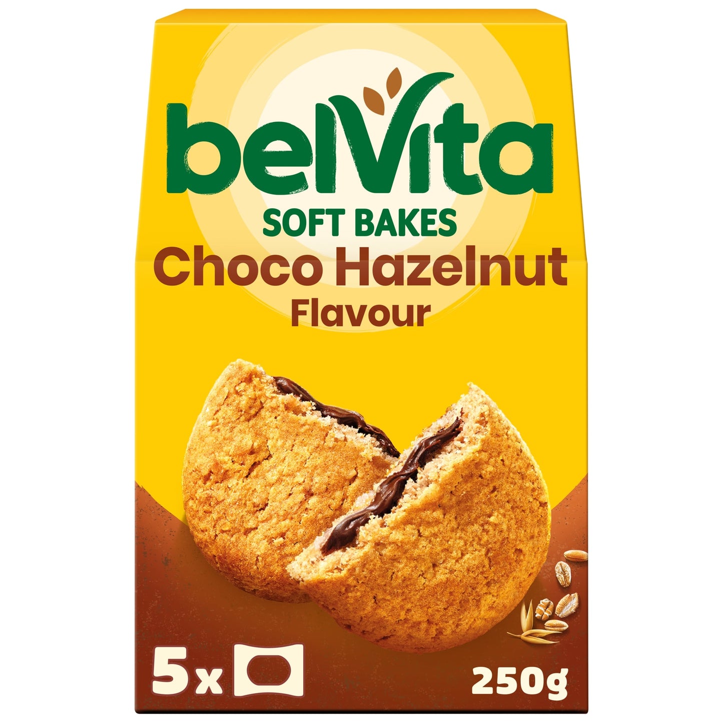 Belvita Breakfast Soft Bakes Chocolate Filled Cereal Snack Bars Pack 5 x 50g — image 1