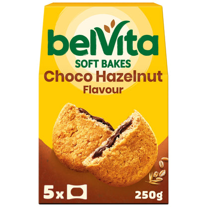 Belvita Breakfast Soft Bakes Chocolate Filled Cereal Snack Bars Pack 5 x 50g — image 1
