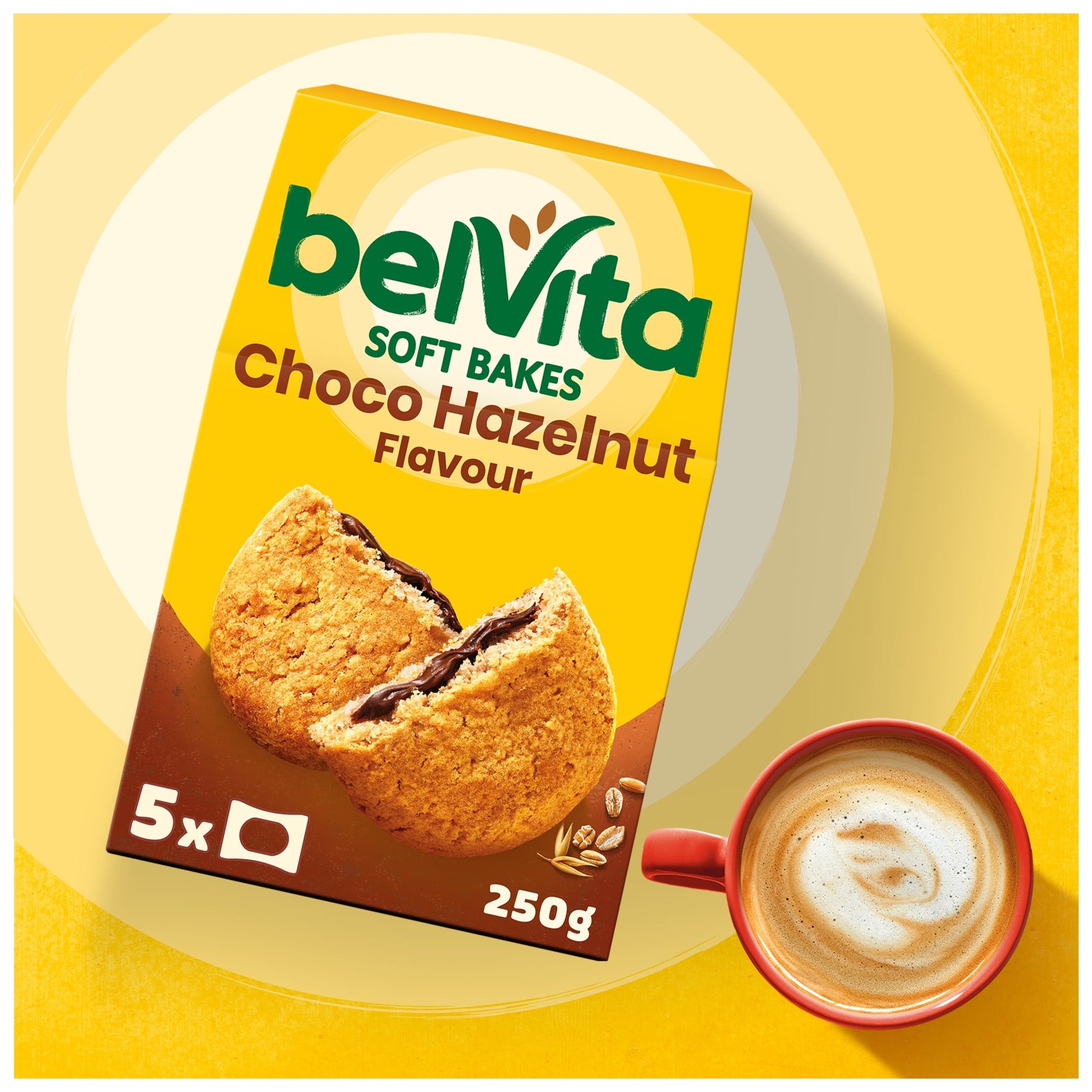 Belvita Breakfast Soft Bakes Chocolate Filled Cereal Snack Bars Pack 5 x 50g — image 2