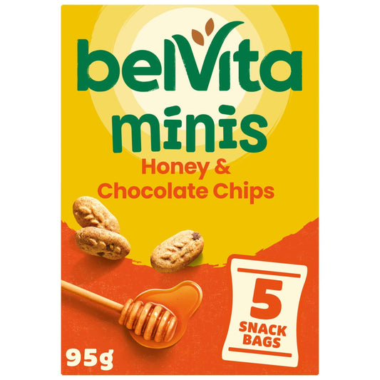 belVita Minis Honey And Chocolate Chips 95g