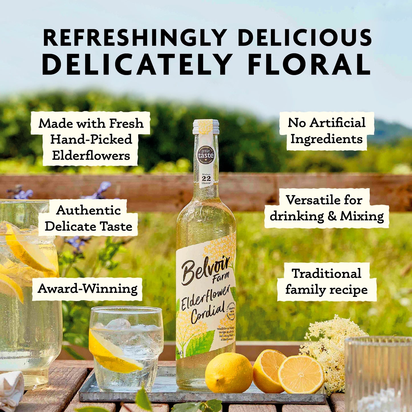 Belvoir Elderflower Cordial 500Ml — image 3