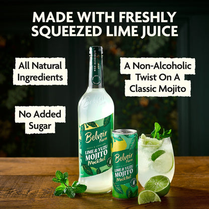 Belvoir Farm Non-Alcoholic Lime & Yuzu Mojito 750ml — image 3